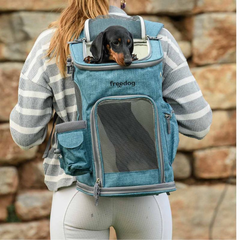 FREEDOG MOCHILA K2 AZUL PERROS Y GATOS PEQUEÑOS