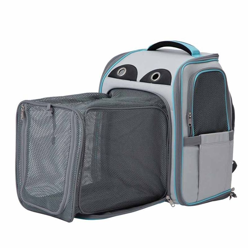 FREEDOG MOCHILA FUJI CON COMPARTIMENTO AZUL Y GRIS 42 X 39 X 26CM