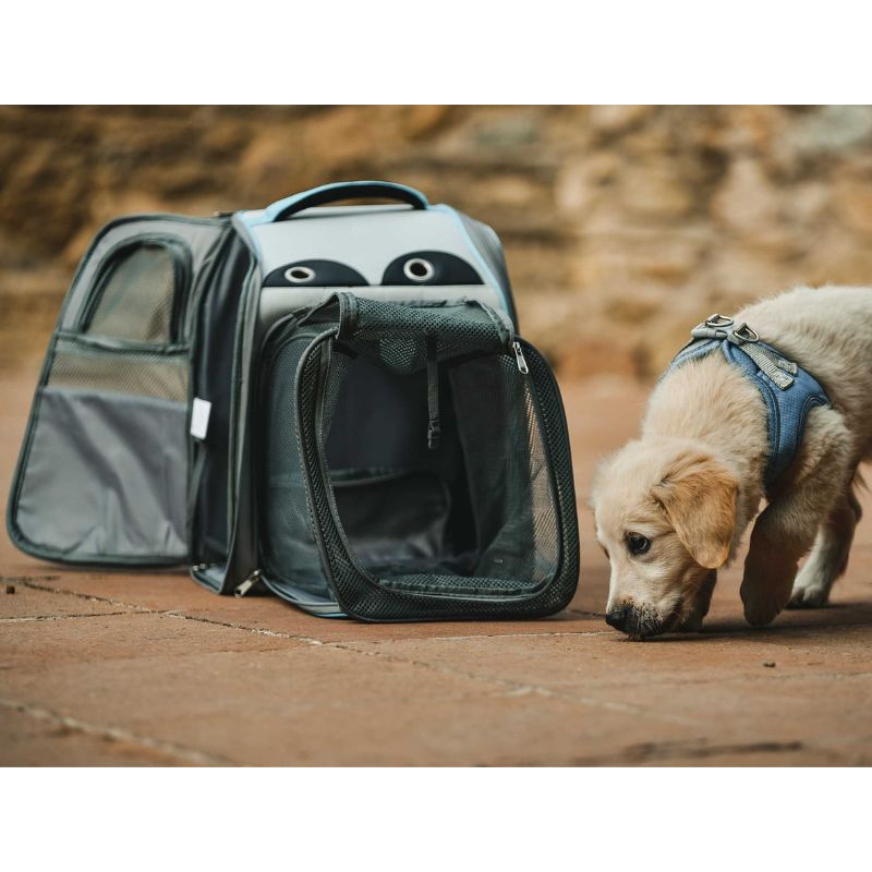 FREEDOG MOCHILA FUJI CON COMPARTIMENTO AZUL Y GRIS 42 X 39 X 26CM