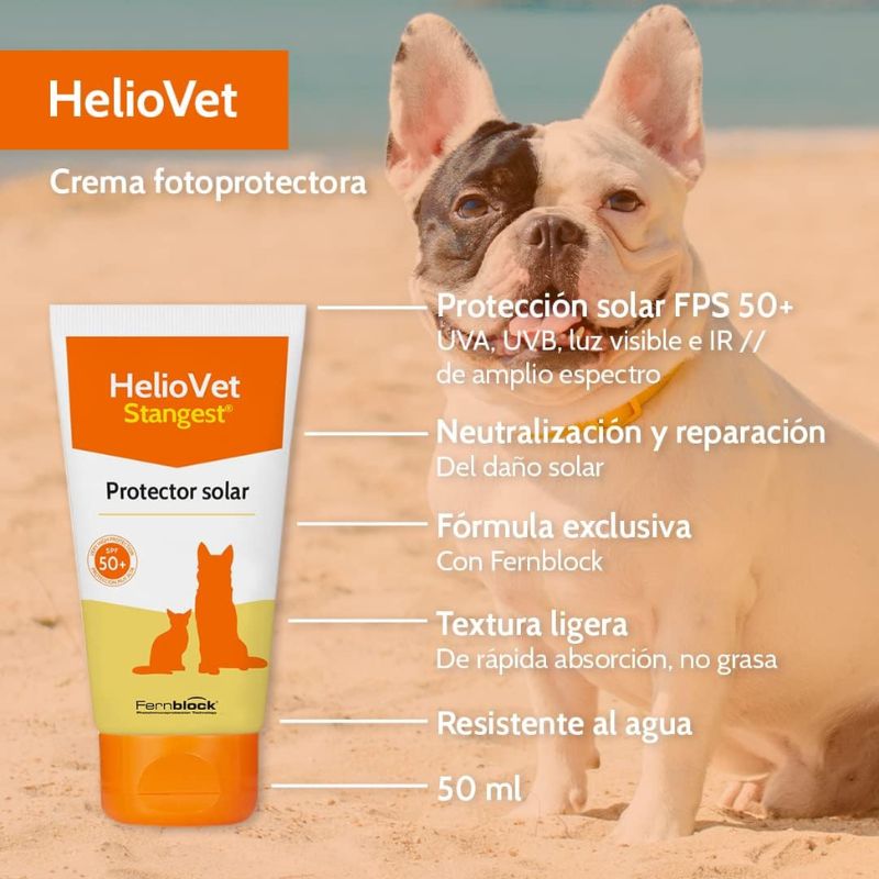 HELIOVET PROTECTOR SOLAR PERROS Y GATOS 50 G
