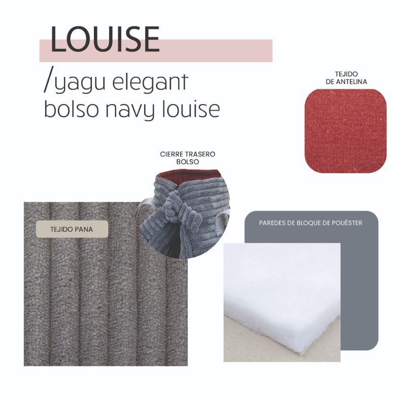 BOLSO PARA PERROS YAGU NAVY LOUISE 39 x 21 x 34 CM