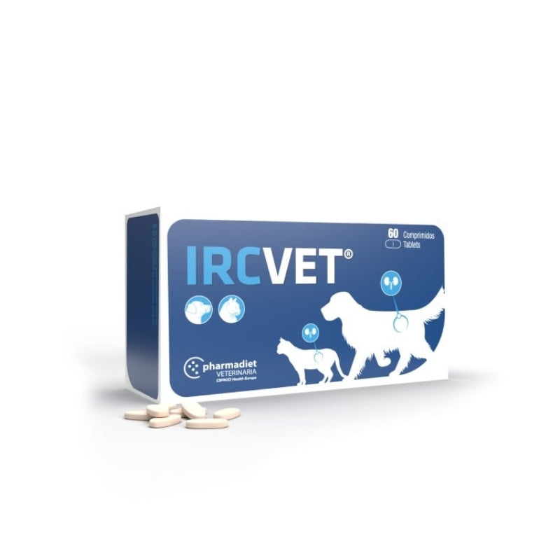 IRCVET SUPLEMENTO RENAL PERROS Y GATOS 60 COMPRIMIDOS