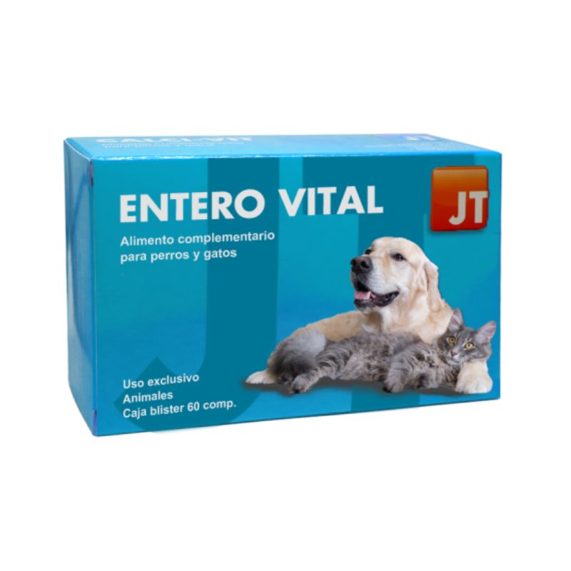 JTPHARMA COMPLEMENTO DIETETICO PARA PERROS Y GATOS ENTEROVITAL 60 COMPRIMIDOS
