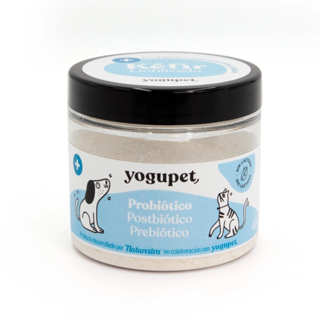 KEFIR LIOFILIZADO YOGUPET PARA PERROS Y GATOS PROBIOTICO POSTBIOTICO Y PREBIOTICO