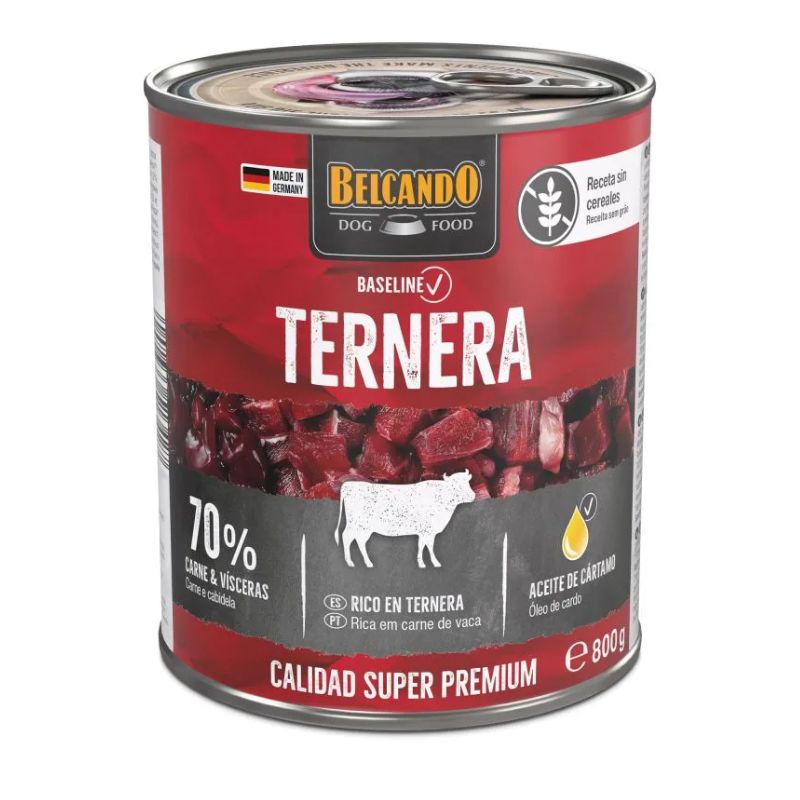 LATAS COMIDA HUMEDA PERRO BELCANDO TERNERA 6 X 800 G