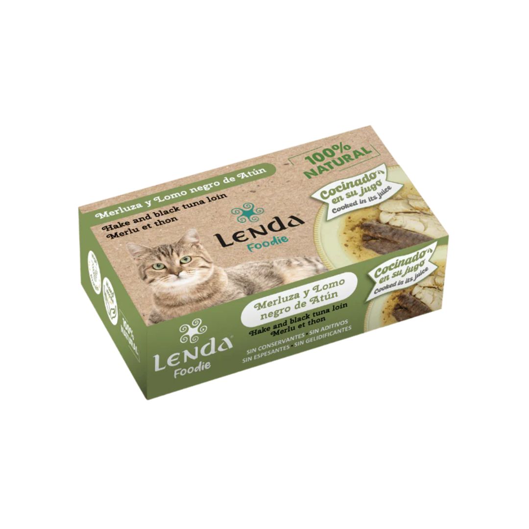 LENDA FOODIE MERLUZA Y LOMO NEGRO DE ATUN GATOS 25 X 120 G