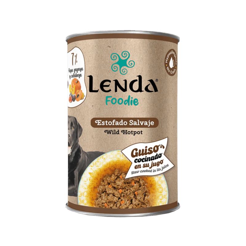 LENDA FOODIE PERRO ESTOFADO SALVAJE 12 X 400 G