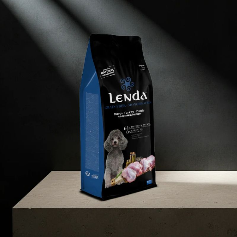 LENDA GRAIN FREE PERROS ADULTOS MINI MEDIUM PAVO MONOPROTEICO 10 KG