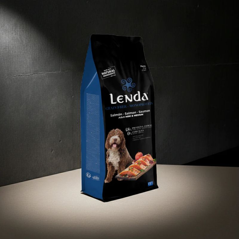 LENDA GRAIN FREE PERROS ADULTOS MINI MEDIUM SALMON MONOPROTEICO 10 KG