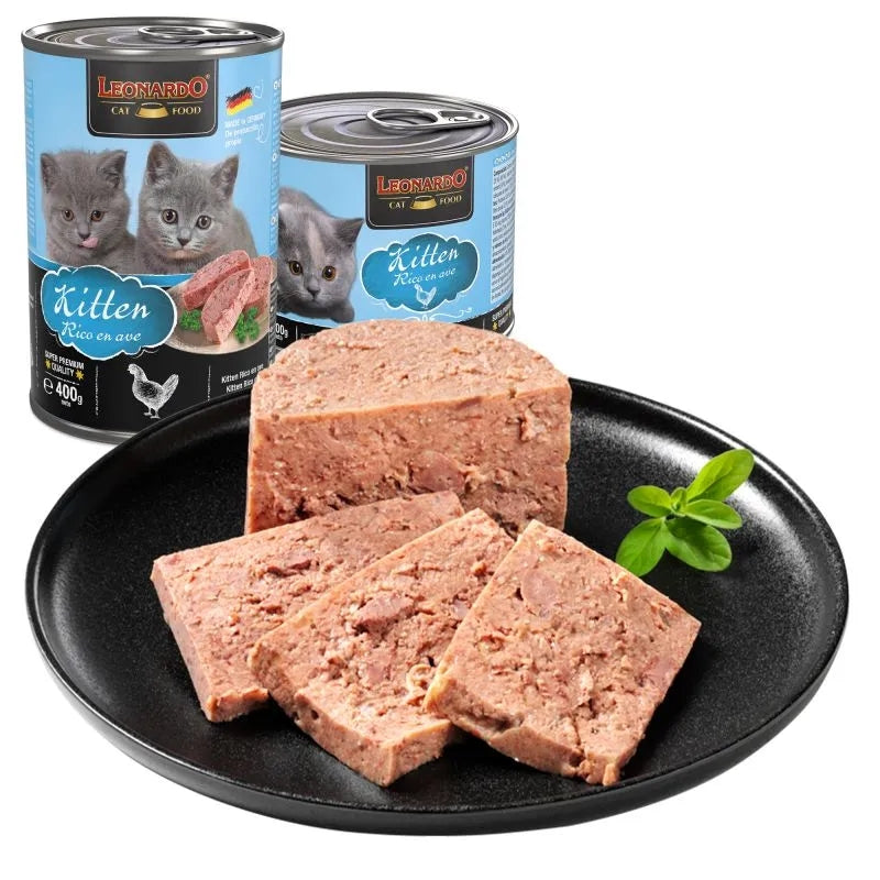 LEONARDO GATOS MENU KITTEN RICO EN AVE 6 X 800 G