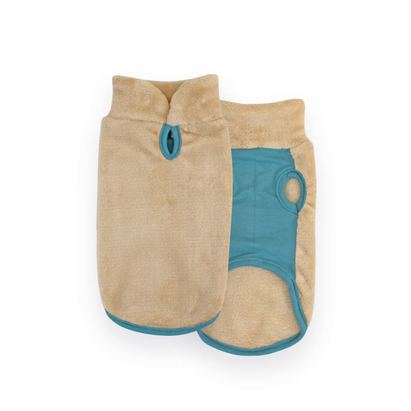 MI&DOG JERSEY PERROS POLAR BICOLOR CREMA