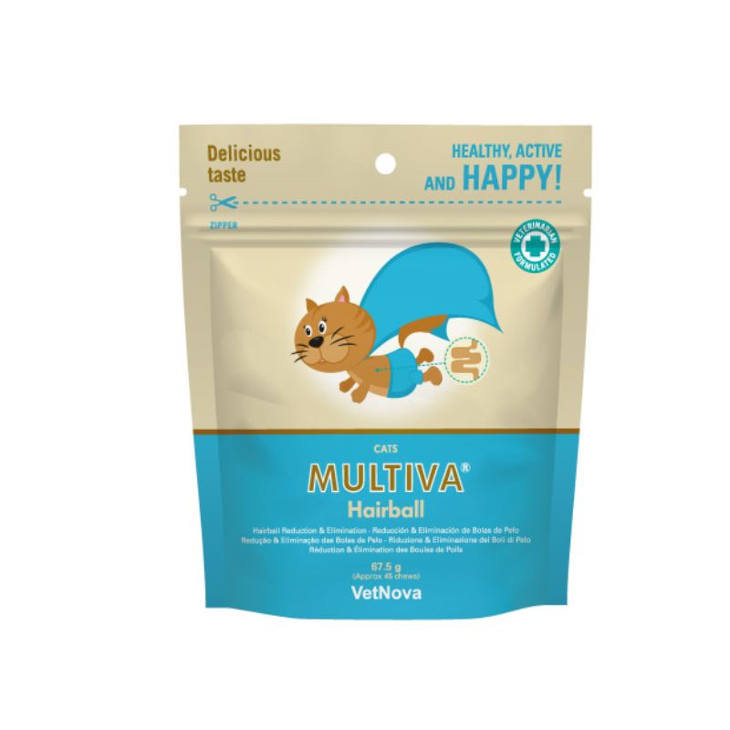 MULTIVA GATOS ANTI BOLAS DE PELO HAIRBALL 45 CHEWS