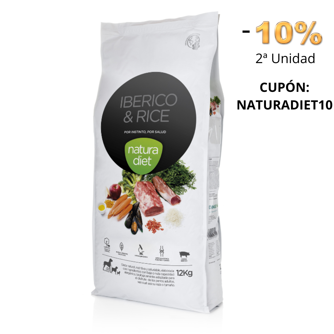NATURA DIET CERDO Y ARROZ 12 KG