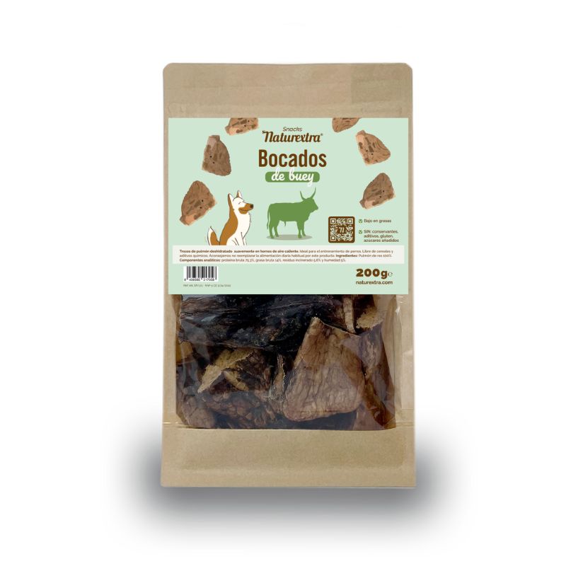 NATUREXTRA BOCADITOS DE BUEY PERROS 200 G
