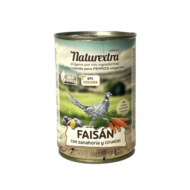 NATUREXTRA LATA FAISAN Y ZANAHORIA 6 X 400 G