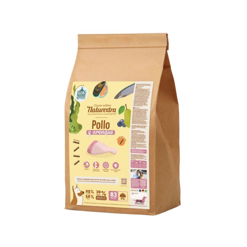 NATUREXTRA PIENSO PRENSADO EN FRIO PERROS MINI POLLO