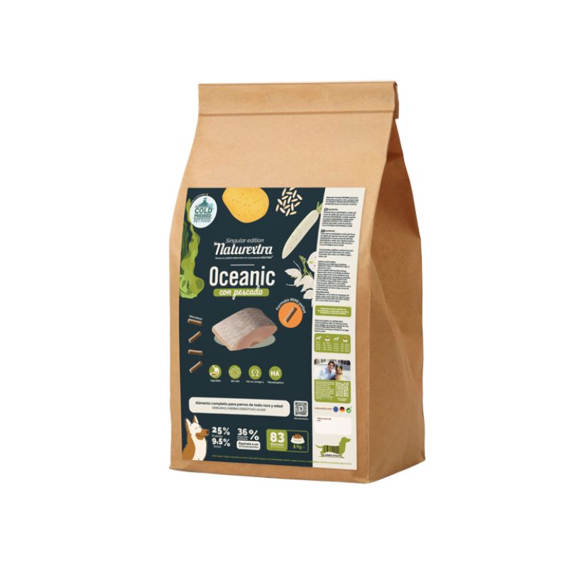 NATUREXTRA PIENSO PRENSADO EN FRIO PERROS PESCADO OCEANIC MINIPELLET