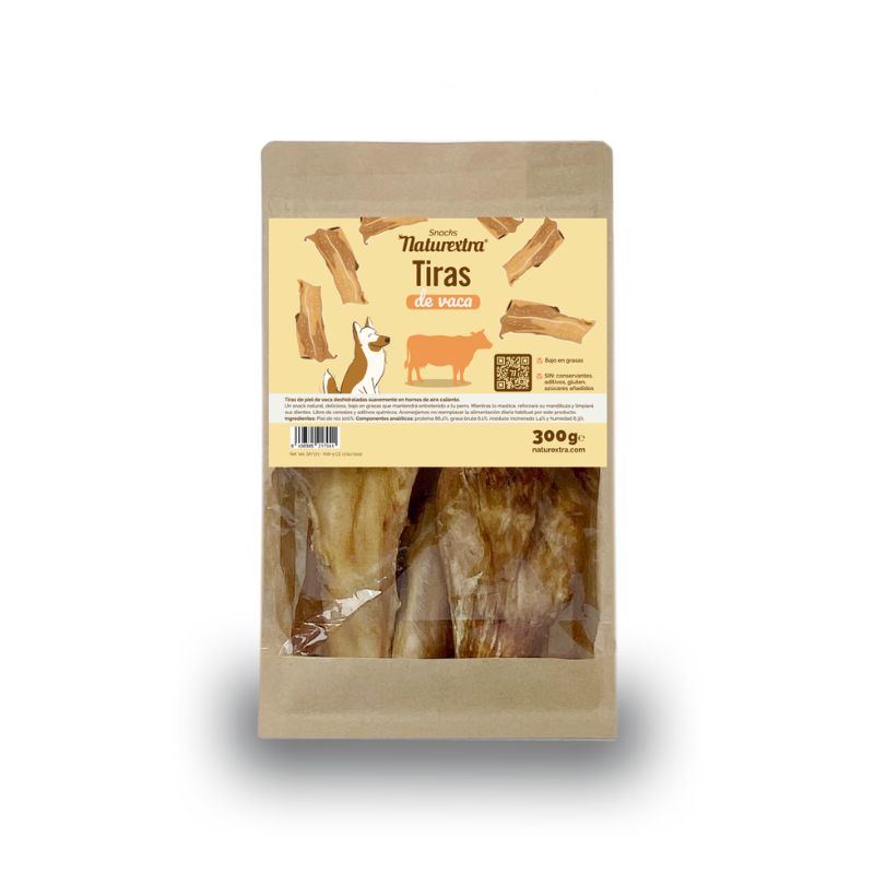 NATUREXTRA TIRAS DE VACA PERROS 300 G