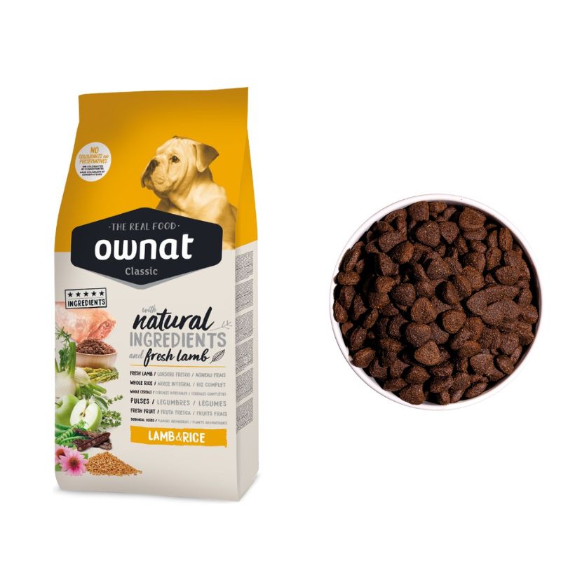 OWNAT CLASSIC PERRO CORDERO Y ARROZ 12 KG