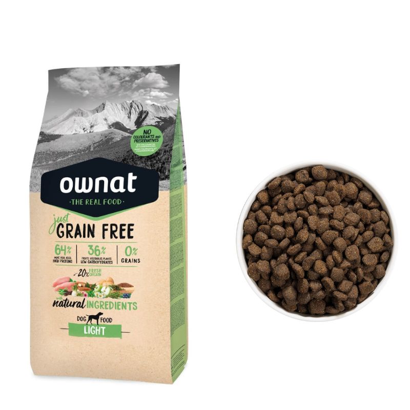 OWNAT GRAIN FREE JUST PERRO ADULTO LIGHT 14 KG