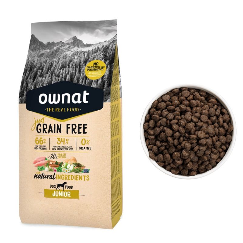 OWNAT GRAIN FREE JUST PERRO JUNIOR 14 KG