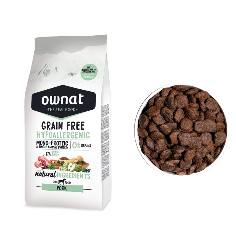 OWNAT GRAIN FREE PERROS HYPO CERDO 12 KG