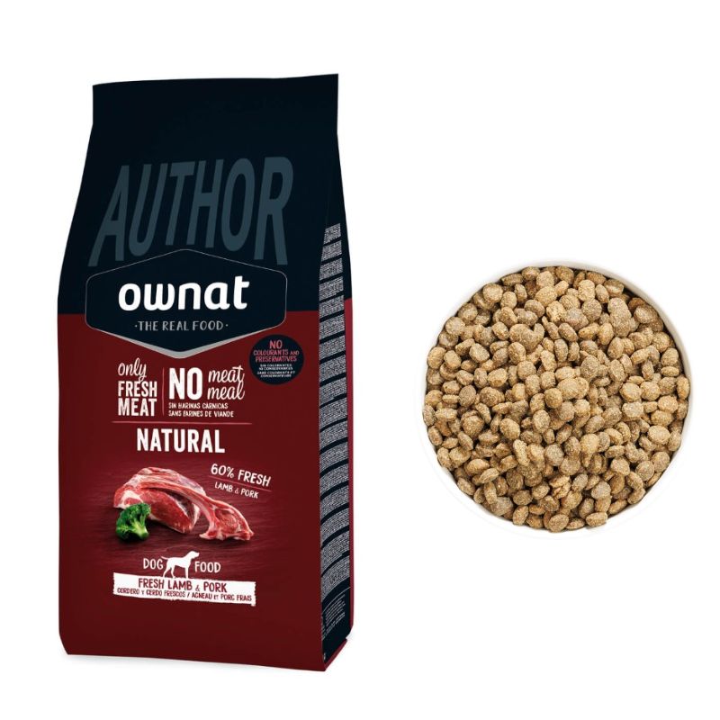OWNAT PERRO AUTHOR FRESH CORDERO Y CERDO 10 KG