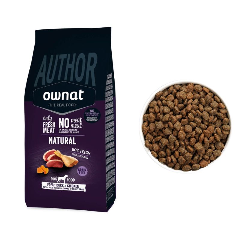 OWNAT PERRO AUTHOR FRESH PATO Y POLLO 10 KG