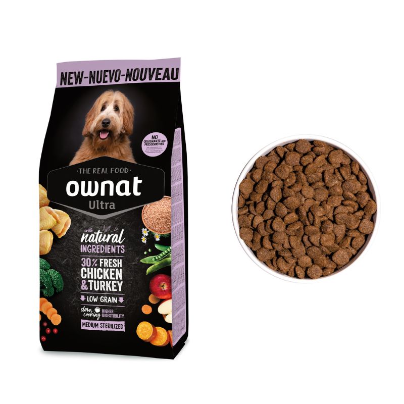 OWNAT ULTRA PERRO MEDIUM STERILIZED 12 KG