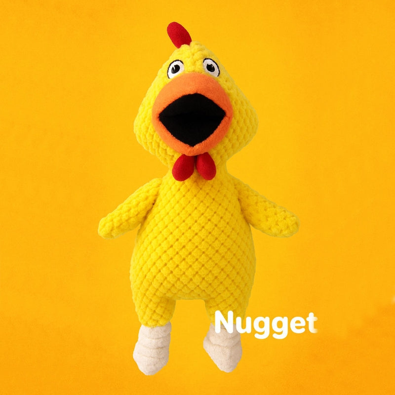 PELUCHE POLLO PERROS 36 CM