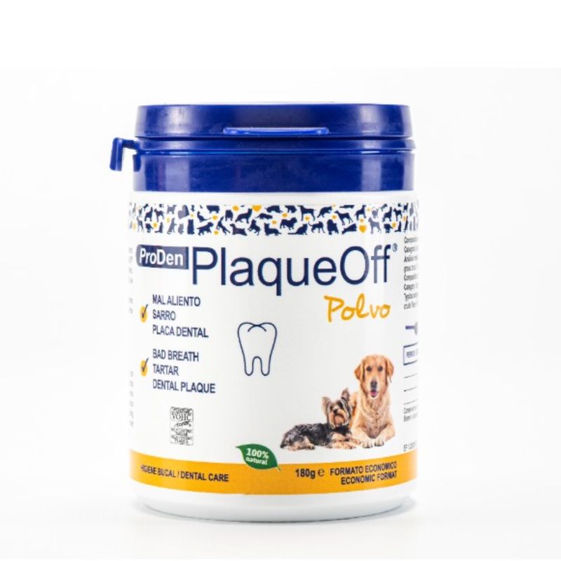 PLAQUE OFF POLVO PERRO Y GATO 180 G