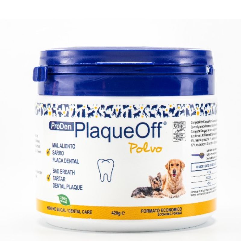PLAQUE OFF POLVO PERRO Y GATO 420 G
