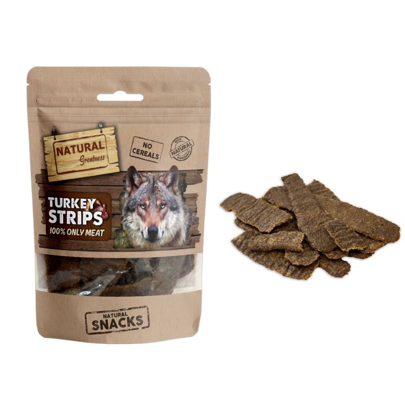 SNACK DESHIDRATADO NATURAL GREATNESS BARRITAS DE PAVO DUREZA BAJA 50 G