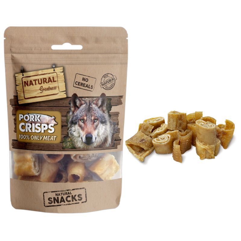 SNACK DESHIDRATADO NATURAL GREATNESS CORTEZAS DE CERDO DUREZA ALTA 50 G