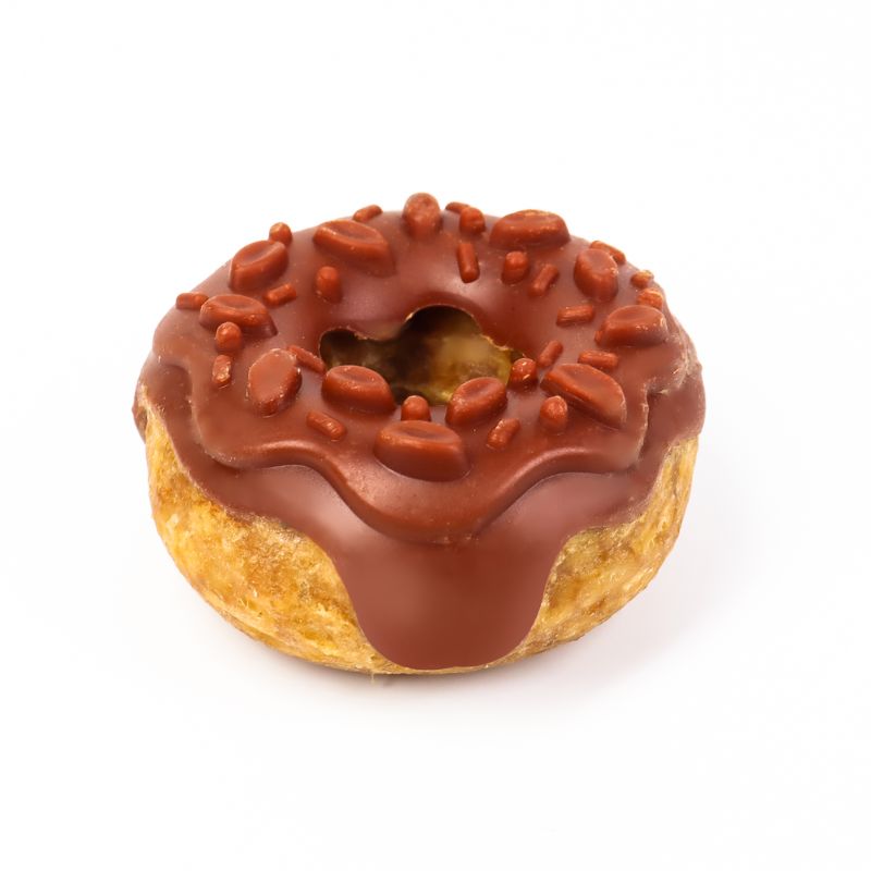 SNACK PARA PERROS DONUTS CON FRESA Y POLLO 7 CM 20 UNIDADES