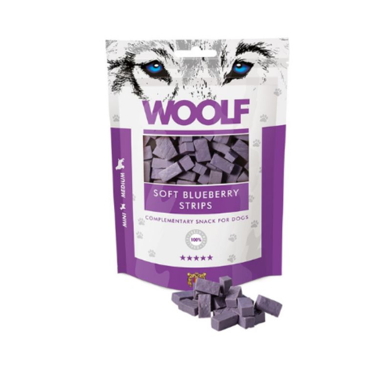 SNACK WOOLF TIRAS DE ARANDANOS 10 X 100 G