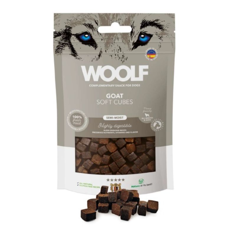 WOOLF SNACK SEMIHUMEDO CABRA 10 X 100 G