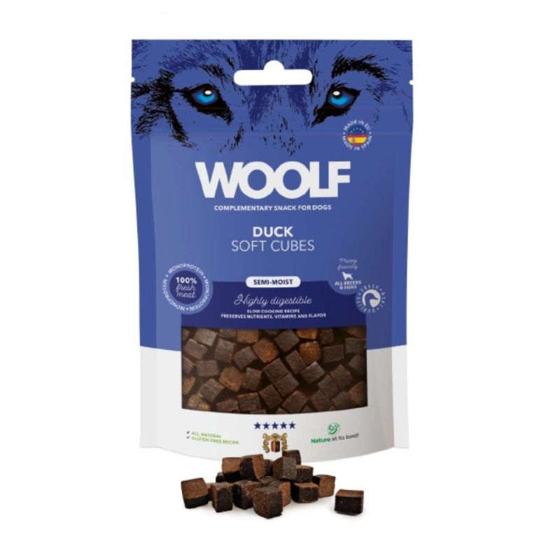 WOOLF SNACK SEMIHUMEDO PATO 10 X 100 G
