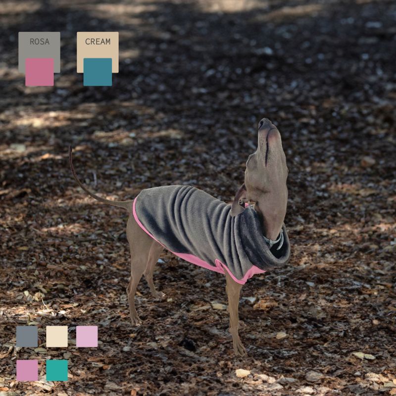 MI&DOG JERSEY PERROS POLAR BICOLOR CREMA