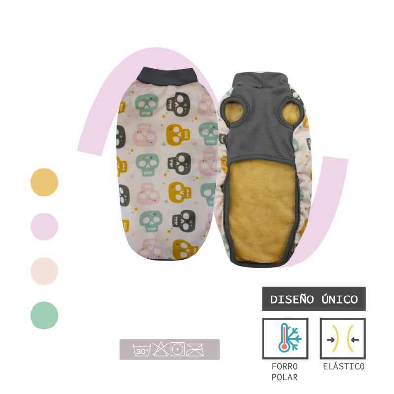 MI&DOG ABRIGO CAPA PERRO CALAVERAS