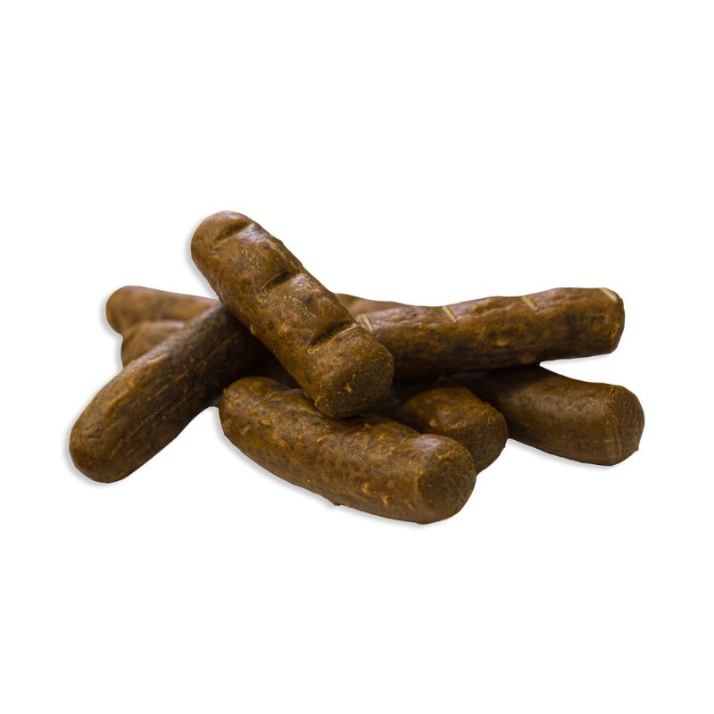 SNACK NATURAL GREATNESS PERROS STICKS SEMIHUMEDOS PAVO PIÑA Y COCO 150 G